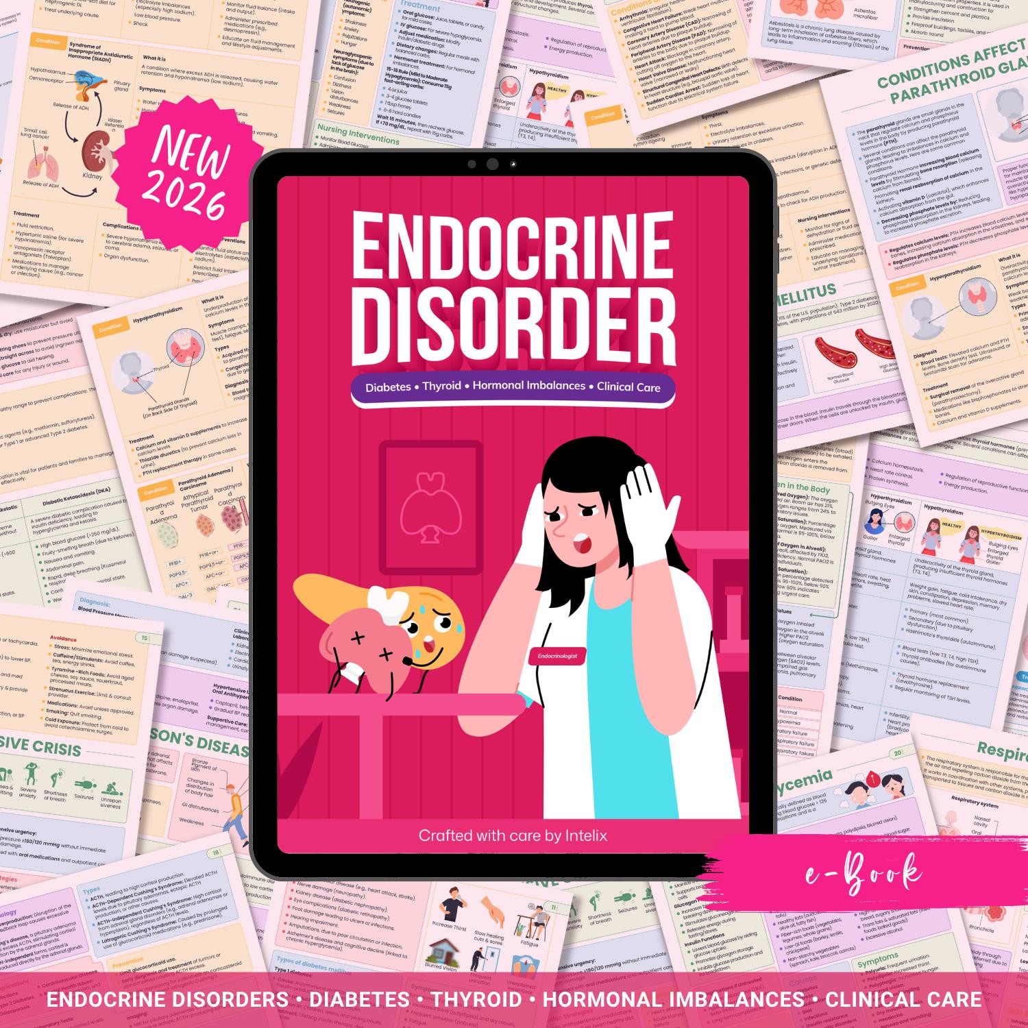Endocrine Disorders Notes 10+ Hormonal Conditions Diabetes Thyroid Addison’s Cushing’s SIADH NCLEX Guide