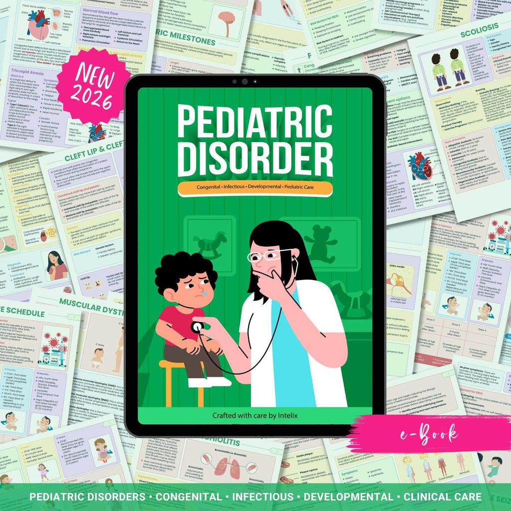 Pediatrics Disorders Complete Bundle | Nursing School | Pediatric Notes, NCLEX Guide, Milestones, Diseases