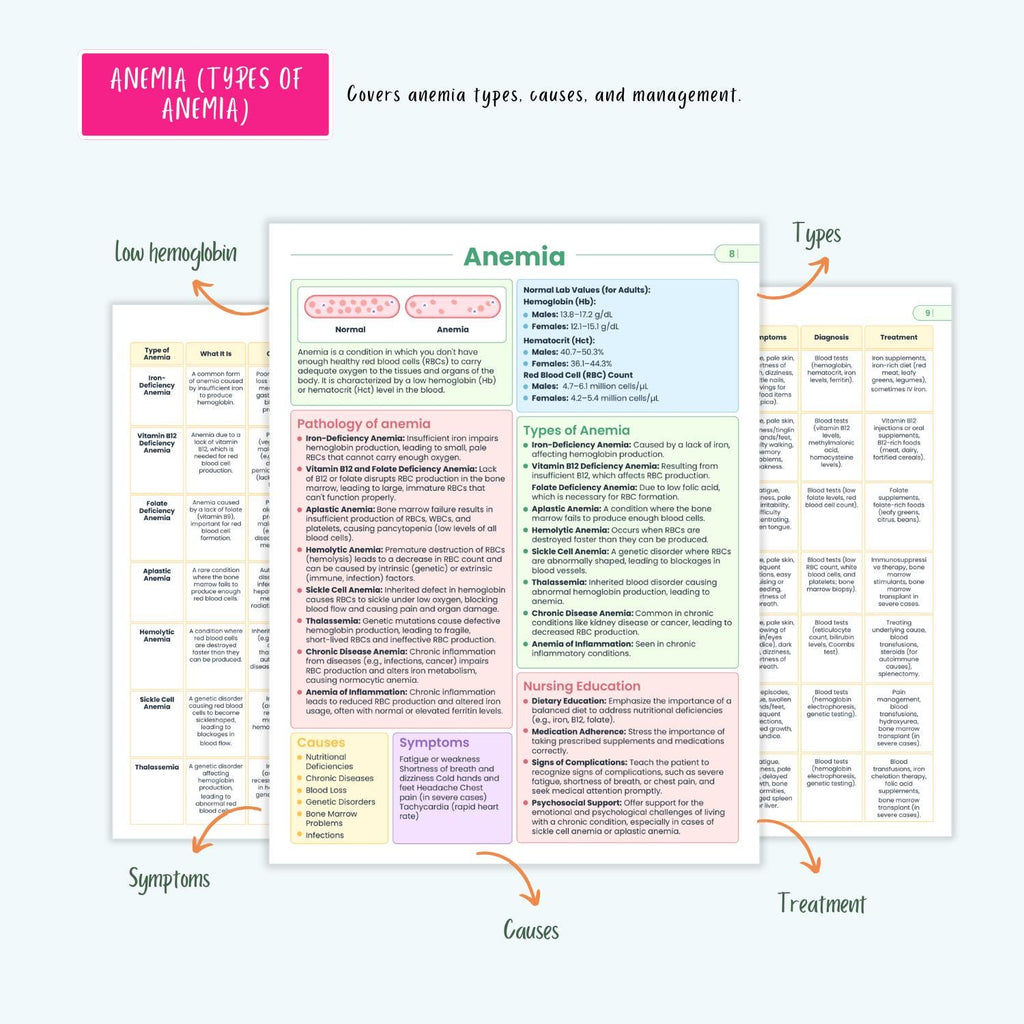 Hematology Disorders Notes 12+ Blood Conditions Anemia Hemophilia DVT DIC Clotting NCLEX Guide