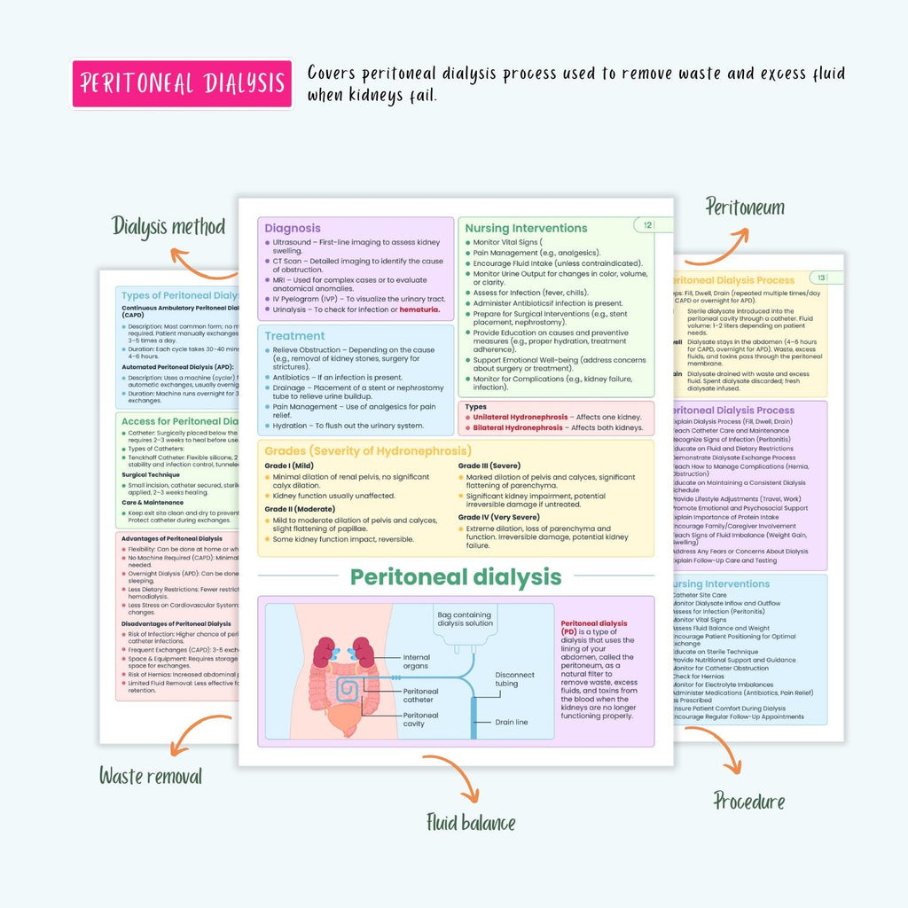 Renal Urinary Notes 15+ Disorders Acute Kidney Injury Chronic Kidney Disease Dialysis Nursing Guide