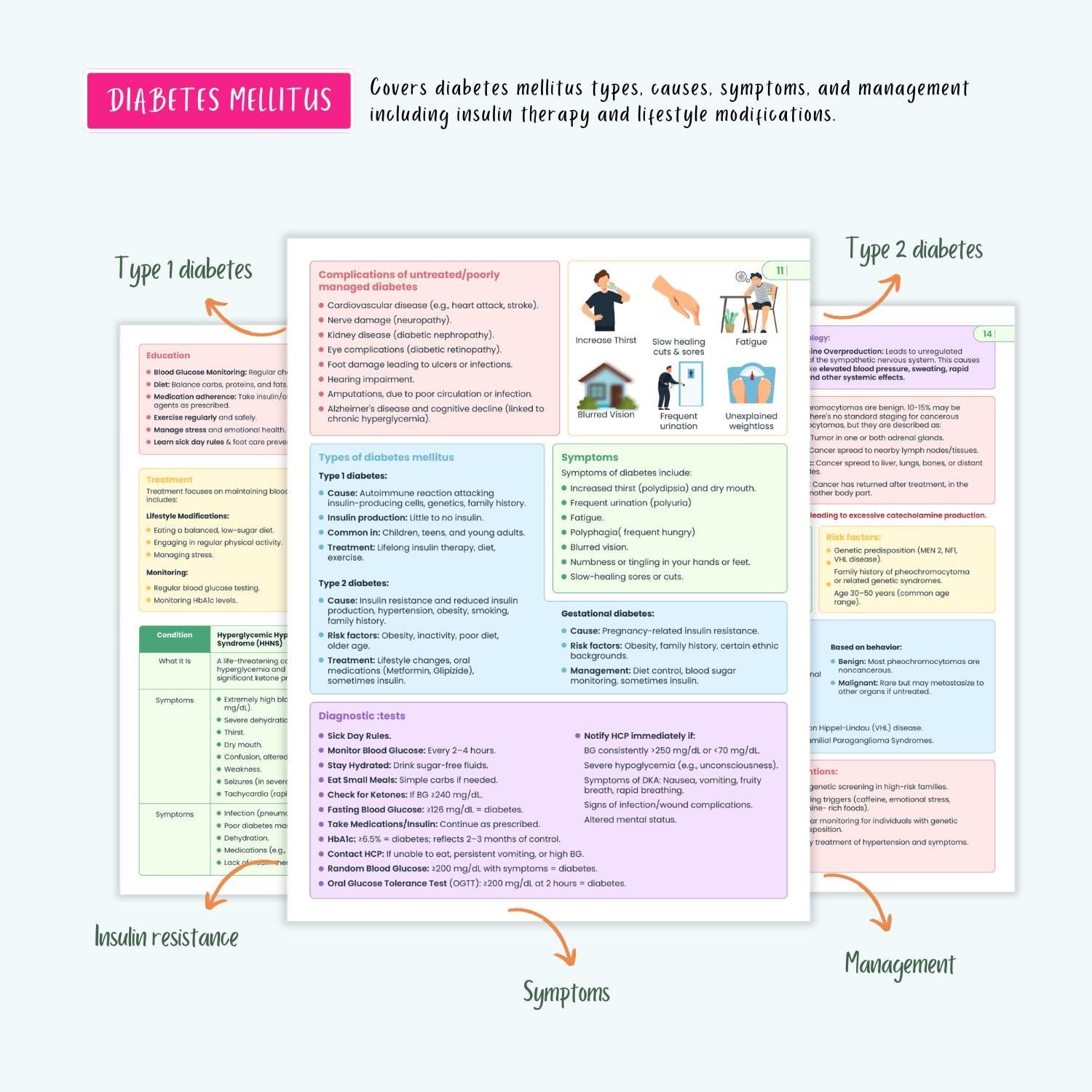 Endocrine Disorders Notes 10+ Hormonal Conditions Diabetes Thyroid Addison’s Cushing’s SIADH NCLEX Guide