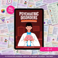 Psychiatric Disorders Notes | 15+ Mental Health Conditions | Anxiety Depression Bipolar Schizophrenia OCD PTSD