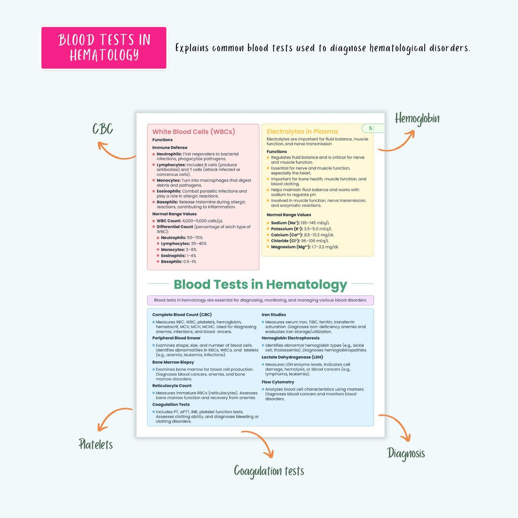 Hematology Disorders Notes 12+ Blood Conditions Anemia Hemophilia DVT DIC Clotting NCLEX Guide