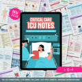 ICU Nursing Study Guide | ECG, Stroke, ICU Meds & Labs | Critical Care Cheat Sheets (e-Book)