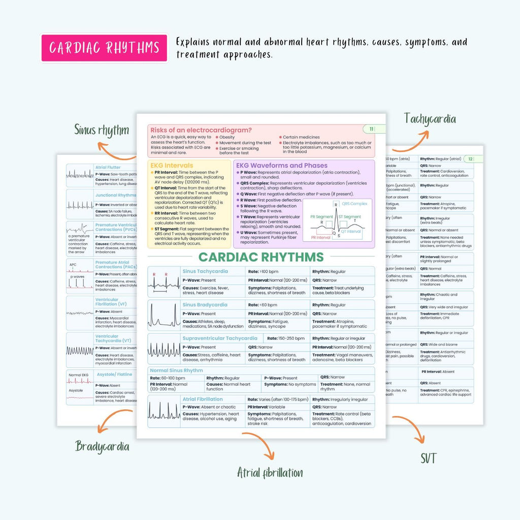 Cardiovascular Disorders Notes | 20+ Cardiac Conditions | ECG Heart Failure MI Angina Nursing