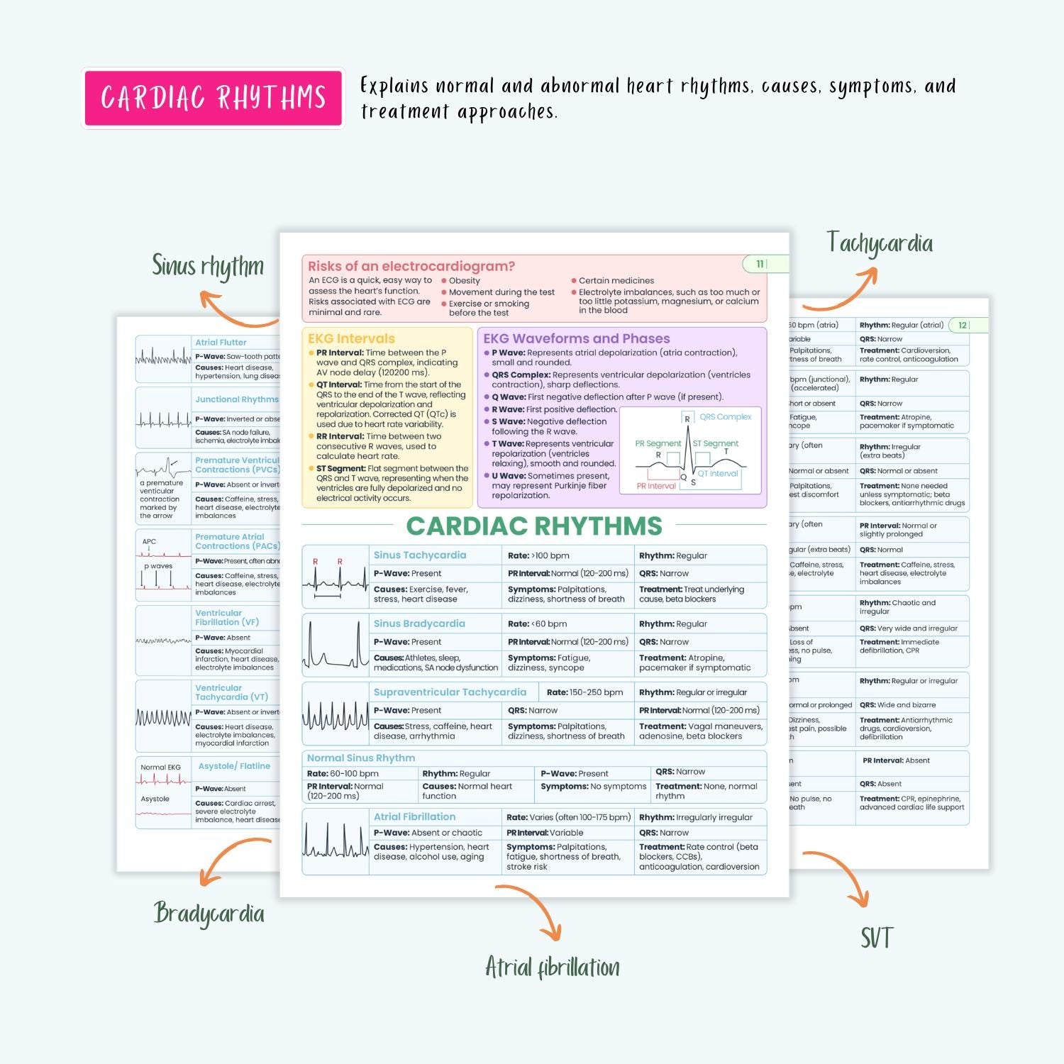 Cardiovascular Disorders Notes | 20+ Cardiac Conditions | ECG Heart Failure MI Angina Nursing
