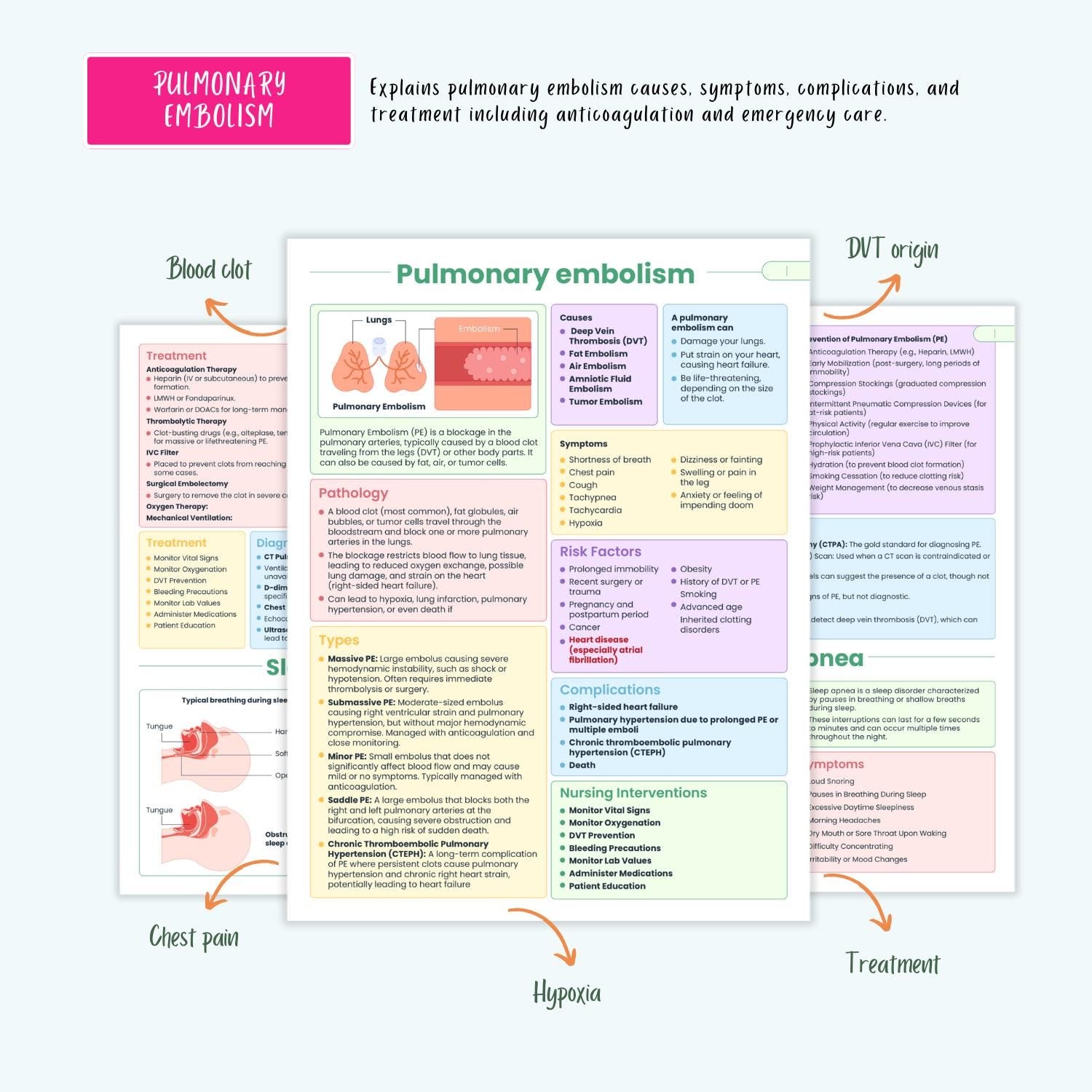 Respiratory Disorders Notes | 20+ Lung Conditions | COPD Asthma ARDS Pneumonia ABG Nursing